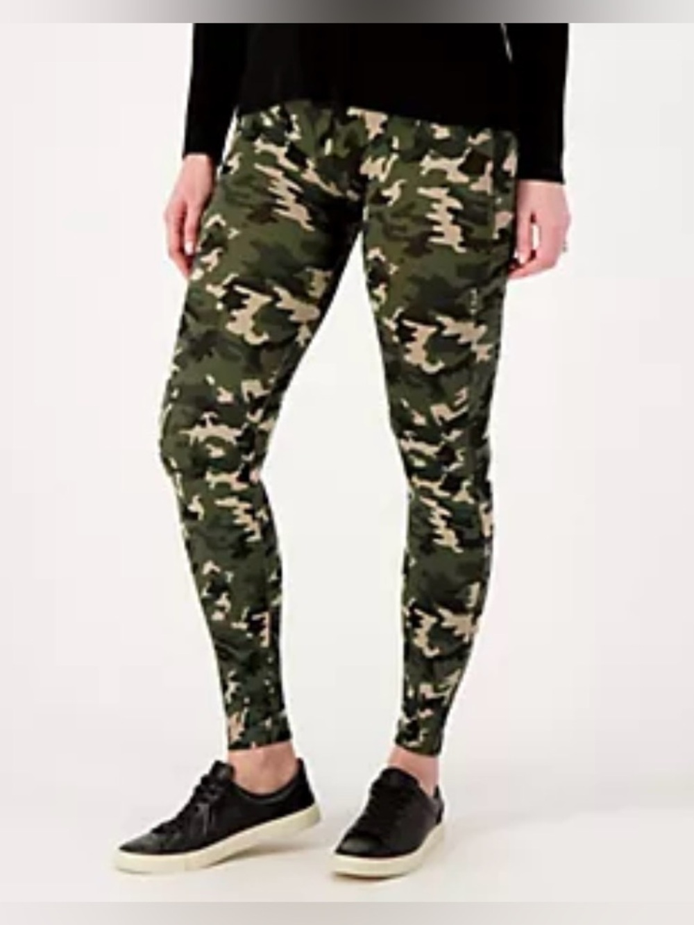 NEW! Breezies 2 pair Green Camo Leggings. 3X